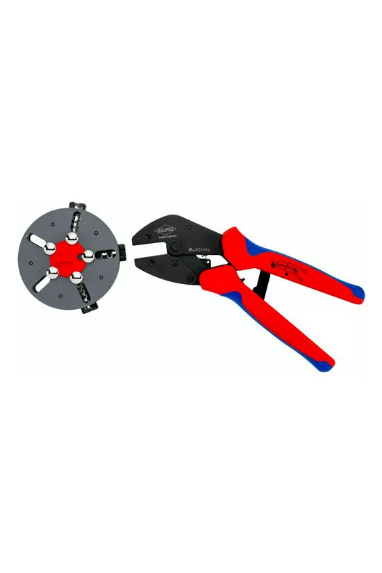 Krimp fogó PV-csatlakozókhoz (MC4) 3cserélhető pofával mechanikus 0.5-10mm2 MultiCrimp KNIPEX - 973303
