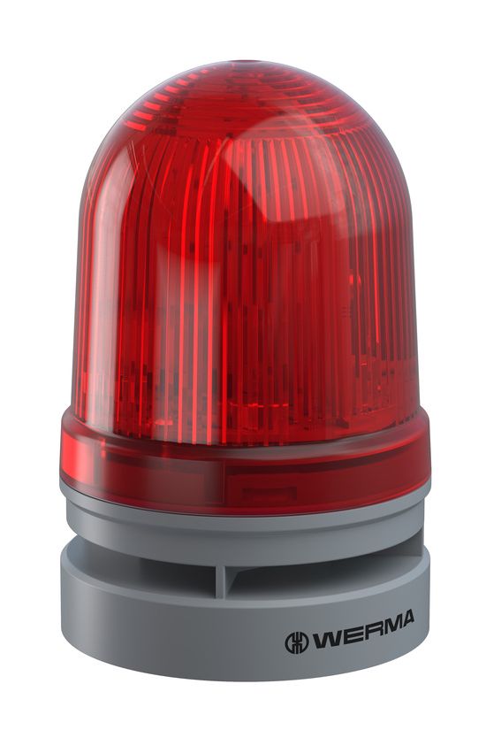 Kürt+fényjelző folyamatos/villogó 10-hangú 24V AC/DC 110dB programozható EvoSIGNAL Midi WERMA - 46111070