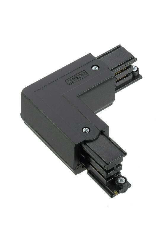 L-kanyarelem 3F világítási sínhez 16A bal 230-400V 3F falonkívüli fekete alumínium XTS 34-2 LIVAL - 19170342