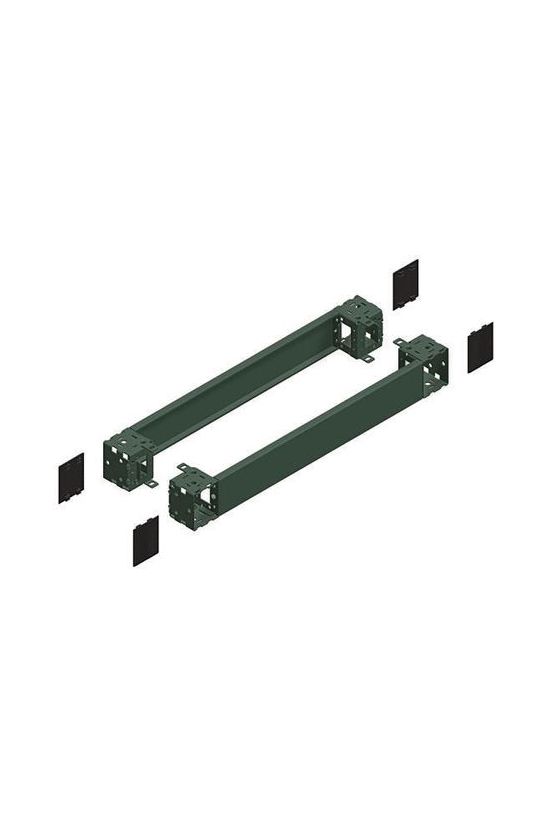 Lábazat első+hátsó elemek acél szürke 100mm-ma 1000mm-sz 1000mm-mé Spacial Schneider - NSYSPF10100