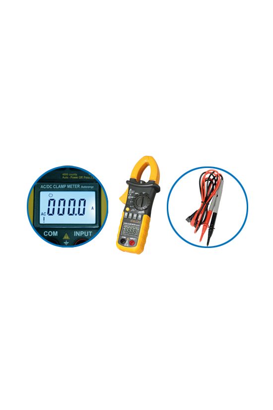Lakatfogó V-A-Ohm-µF-Hz LCD digitális 0,01-400A-max./DC 0,01-400A-max./AC 2101 SMA - SMA2101
