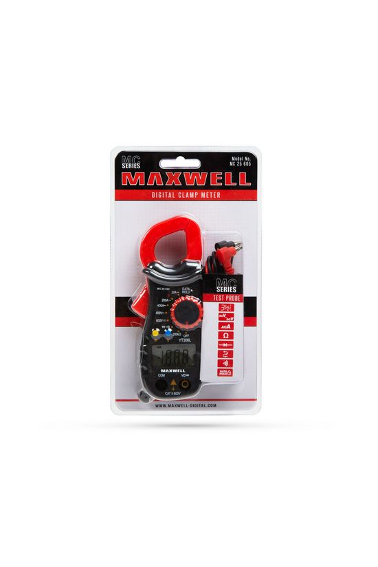 Lakatfogó V-A-Ohm LCD digitális 0,001-4A-max./AC 25mm-nyílás MC Maxwell - 25605