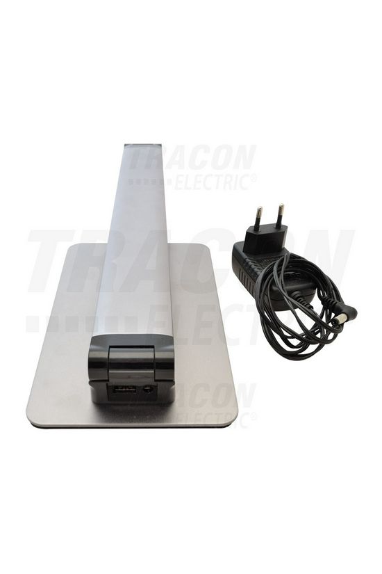 LED asztali lámpatest 3CCT 5DIM USB-tápegységgel 1x 10W 100-240V AC 700lm 2700-6000K TRACON - LALUSBM10W