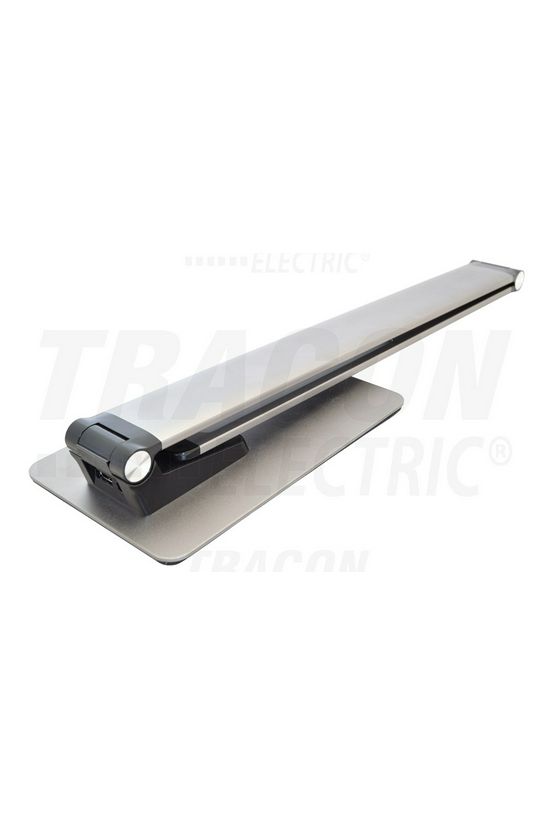 LED asztali lámpatest 3CCT 5DIM USB-tápegységgel 1x 10W 100-240V AC 700lm 2700-6000K TRACON - LALUSBM10W