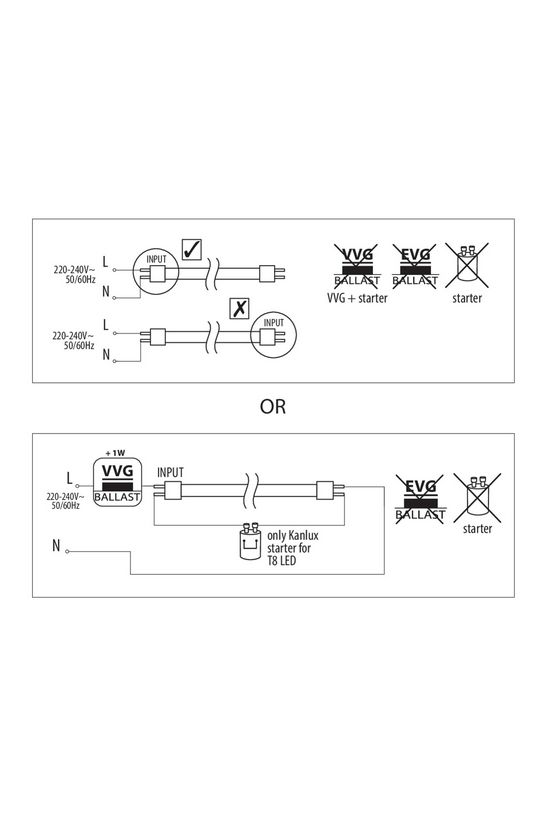 LED fénycső 1,5m cső T8 22W- G13 3300lm 865 220-240V AC 30000h 220° T8 LED GLASSv3 9W-CW KANLUX - 26059