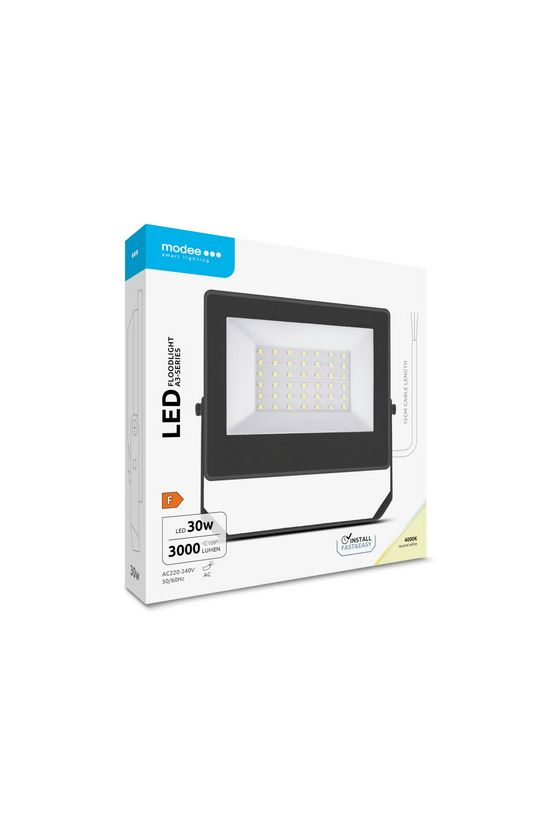 LED fényvető Slim 30W 220-240V AC 3000lm 4000K fekete alumínium IP65 A3-series Modee - ML-FLS4000K30WA3N