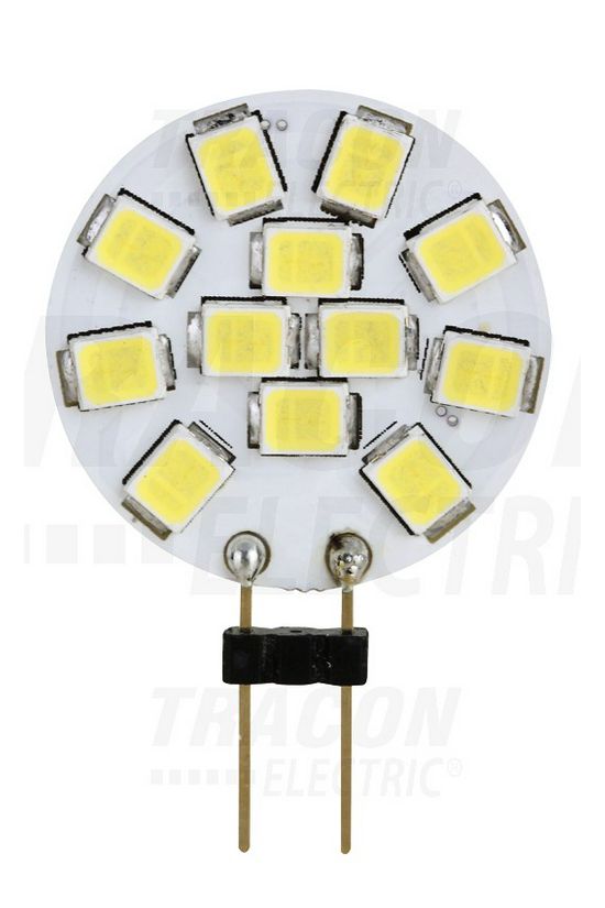 LED lámpa kapszula 2W 10W 12V DC G4 140lm 827 180° 30000h A+-en.o. 2700K TRACON - LG4K2W