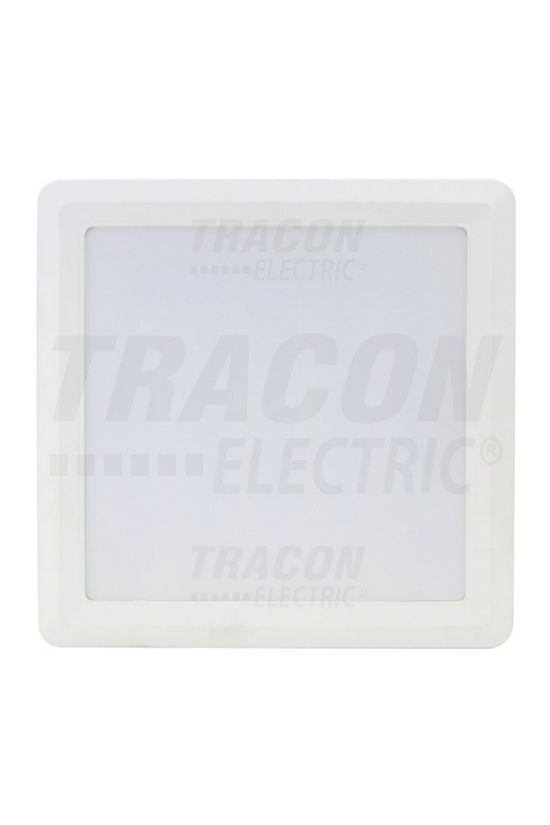 LED mélysugárzó lámpatest négyzetes 25000h falonkívüli 1x 18W 230V 1440lm 4000K IP20 TRACON - LED-DLNFS-18NW