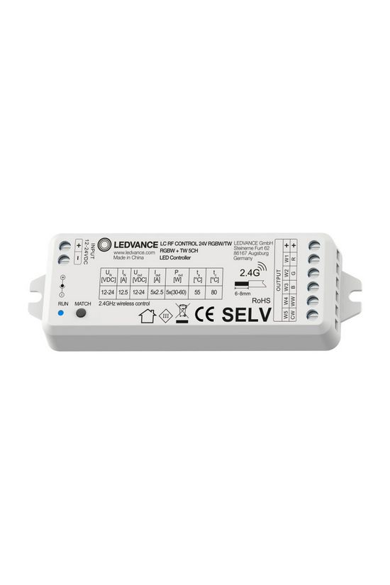 LED szalag vezérlő RF/2.4GHz RGBW/TW 150-300W 24V 12500mA IP20 LC RF CONTROL 24V RGBW/TW LEDVANCE - 4058075435834