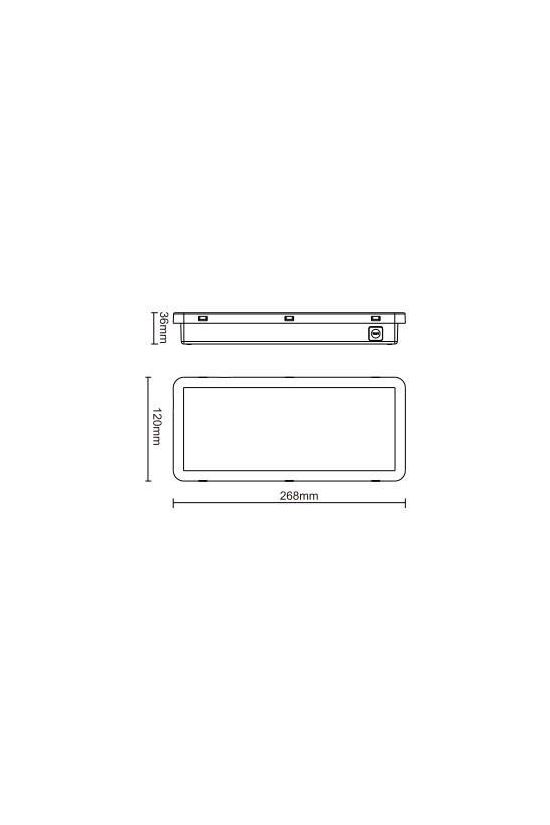 LED vészvilágító állandó/készenléti +matricakészlet 2.7W 220-240V AC mennyezeti MLX JM515 HUNILUX - HL0019692
