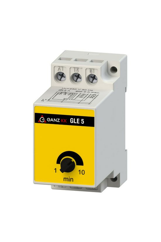 Lépcsőházi automata sorolható elektronikus 1z 1-10min-időzítés 16A 230V AC 2M GLE-5 Ganz KK - 740-8340-350