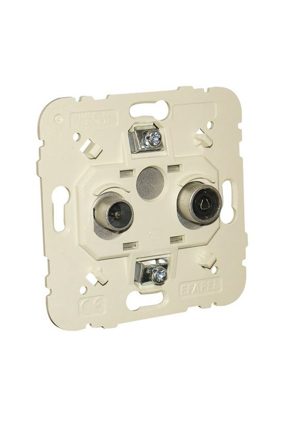 Logus90 antenna aljzat TV-R csillagpontos süllyesztett 2x végzáró 7dB/860MHz Elko EP - 21554