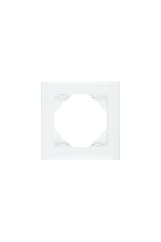 Logus90 keret BASE 1-es vízszintes és függőleges műanyag fehér BASE Elko EP - 90910TBR