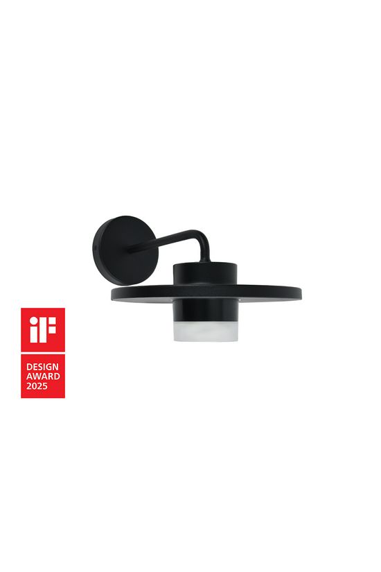 LUTEC 5213402012 PLATO Kültéri fali LED 7W 1000lm 3000K lefelé fekete IP54