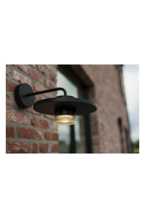LUTEC 5213402012 PLATO Kültéri fali LED 7W 1000lm 3000K lefelé fekete IP54