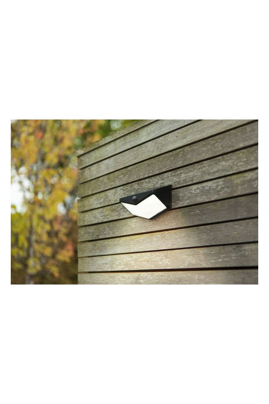 LUTEC 6919501330 AERO SOLAR kültéri fali LED 8,6W 940lm 4000K+szenzor IP54 - 6915101330