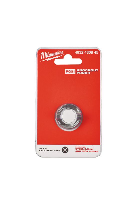 Lyukasztó bélyeg Pg21 3mm/Al 2,5mm/V4A lemezhez Milwaukee - 4932430845