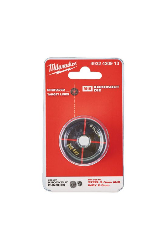 Lyukasztó vezetőhüvely M16 3mm/Al 2,5mm/V4A lemezhez Milwaukee - 4932430913