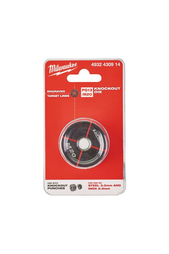 Lyukasztó vezetőhüvely Pg13/M16 3mm/Al 2,5mm/V4A lemezhez Milwaukee - 4932430914