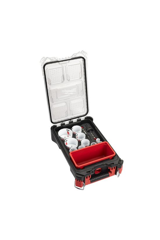 Lyukfűrész készlet 12db d20/25/32/35/40/44/51/54/68/76mm Bi-metal +ta fához HoleDozer Milwaukee - 4932472248