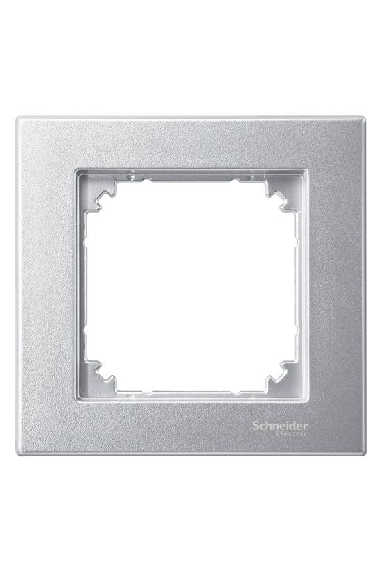 M-Plan keret 1-es vízszintes és függőleges műanyag alumínium lakkozott matt Schneider - MTN486160