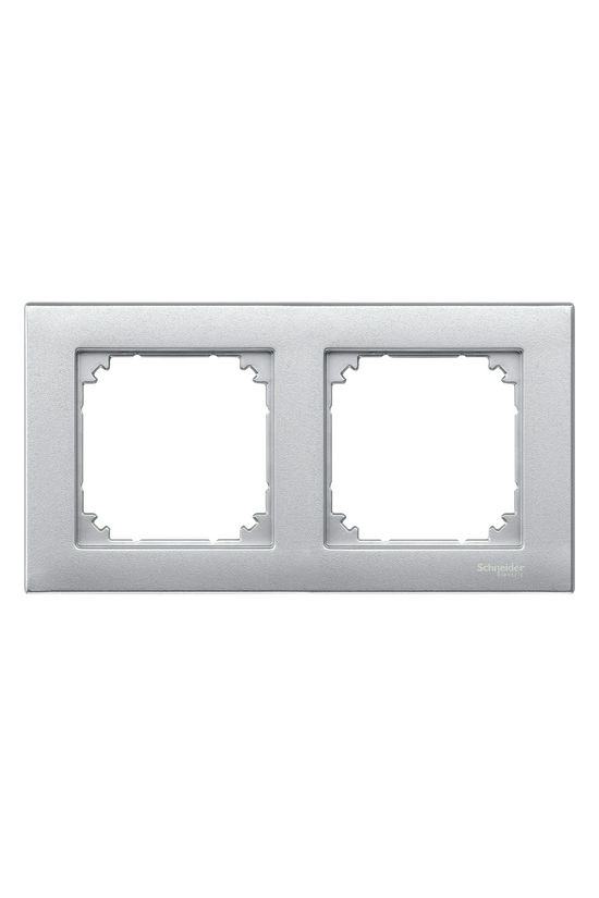 M-Plan keret 2-es vízszintes és függőleges műanyag alumínium lakkozott matt Schneider - MTN486260