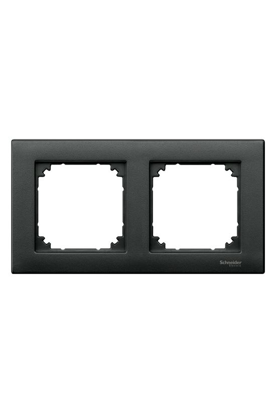 M-Plan keret 2-es vízszintes és függőleges műanyag antracit kezeletlen matt Schneider - MTN486214