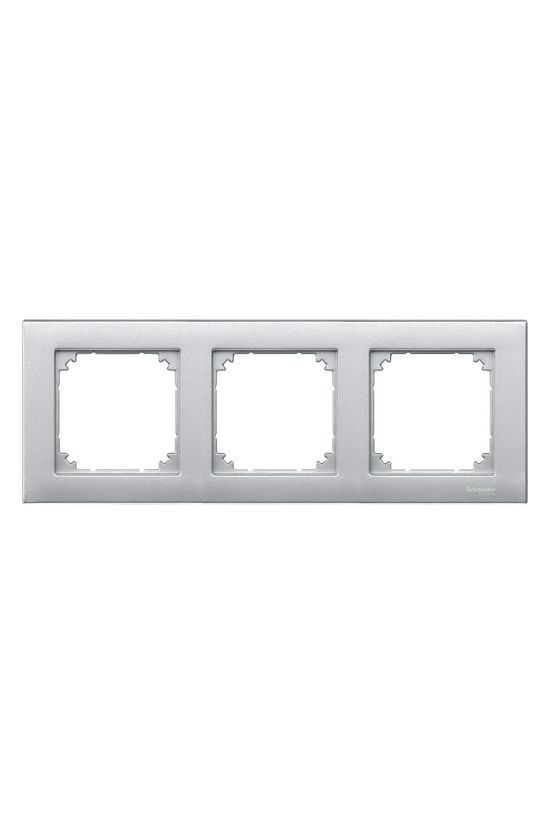 M-Plan keret 3-es vízszintes és függőleges műanyag alumínium lakkozott matt Schneider - MTN486360