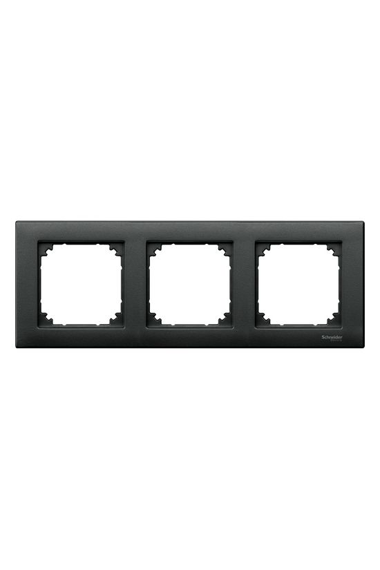 M-Plan keret 3-es vízszintes és függőleges műanyag antracit kezeletlen matt Schneider - MTN486314