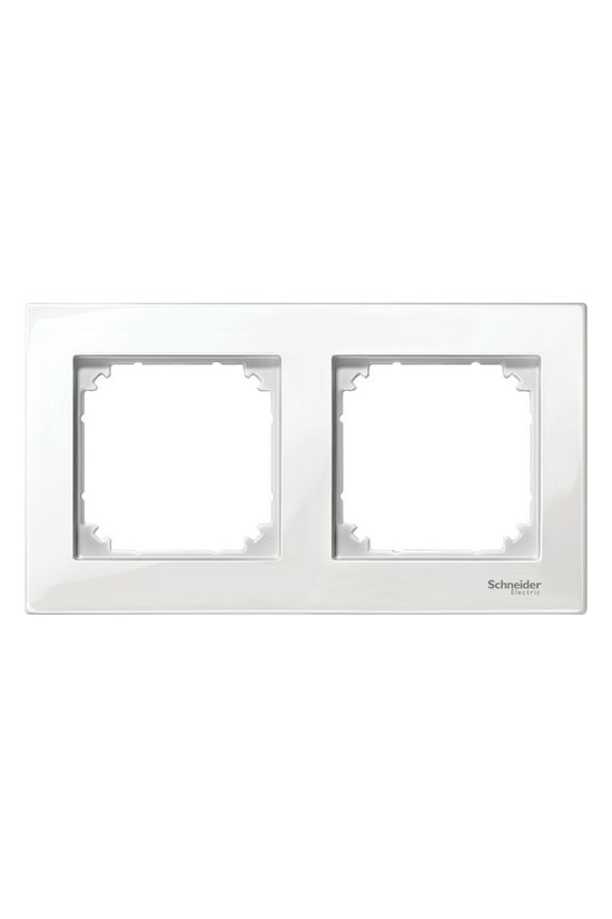 M-Plan keret polárfehér 2-es vízszintes és függőleges műanyag kezeletlen fényes Schneider - MTN515219