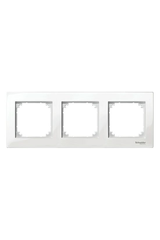 M-Plan keret polárfehér 3-es vízszintes és függőleges műanyag kezeletlen fényes Schneider - MTN515319
