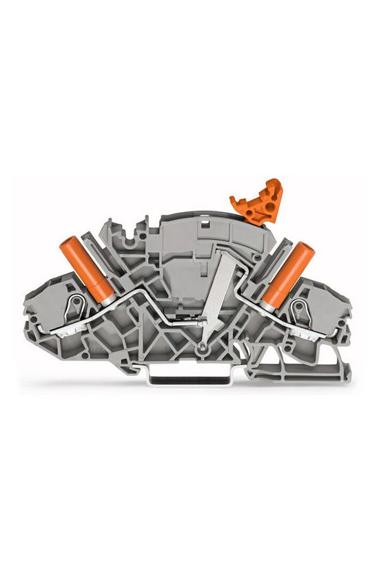 Mérő-bontó sorkapocs 30A 500V rugószorításos/ rugószorításos szürke 0.5-10mm2/sokerű WAGO - 2007-8821