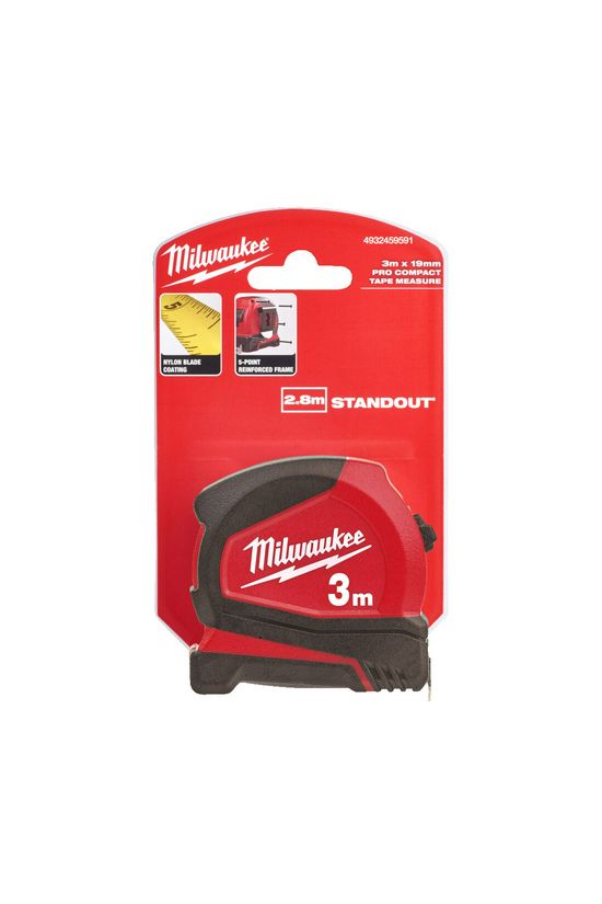 Mérőszalag kompakt 3m x 16mm acél ProCompact Milwaukee - 4932459591