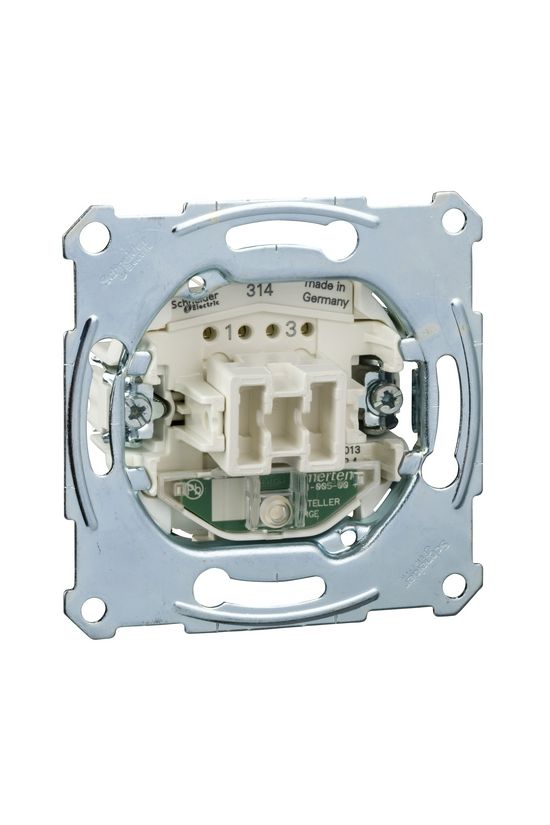 Merten 102 2P kapcsoló betét süllyesztett rugós IP20 billentyű/gomb Schneider - MTN3602-0000