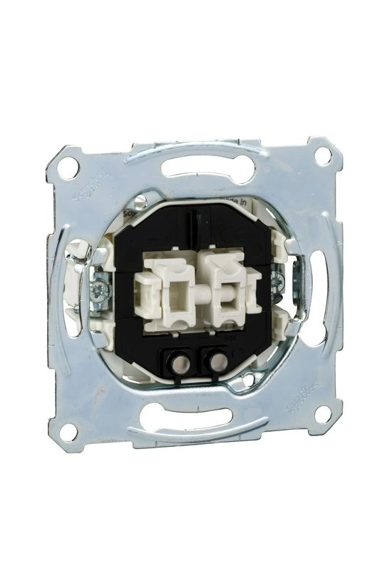 Merten 105 2x1P csillárkapcsoló betét süllyesztett rugós IP20 billentyű/gomb Schneider - MTN3605-0000