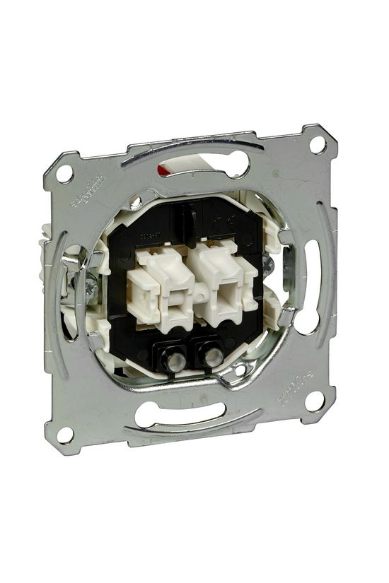 Merten 105 2x1P csillárkapcsoló +jelzőfény betét süllyesztett rugós IP20 2- Schneider - MTN3135-0000