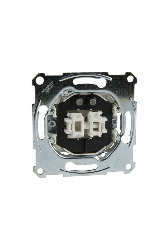 Merten 105 2x1P csillárkapcsoló +jelzőfény betét süllyesztett rugós IP20 billentyű/gomb Schneider - MTN3635-0000