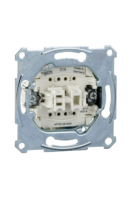 Merten 105 2x1P+N csillárkapcsoló betét süllyesztett rugós IP20 billentyű/gomb Schneider - MTN3125-0000