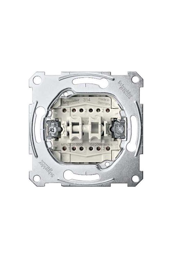 MERTEN Kettős váltókapcsoló, rugós, 10AX (106+6) - MTN3126-0000