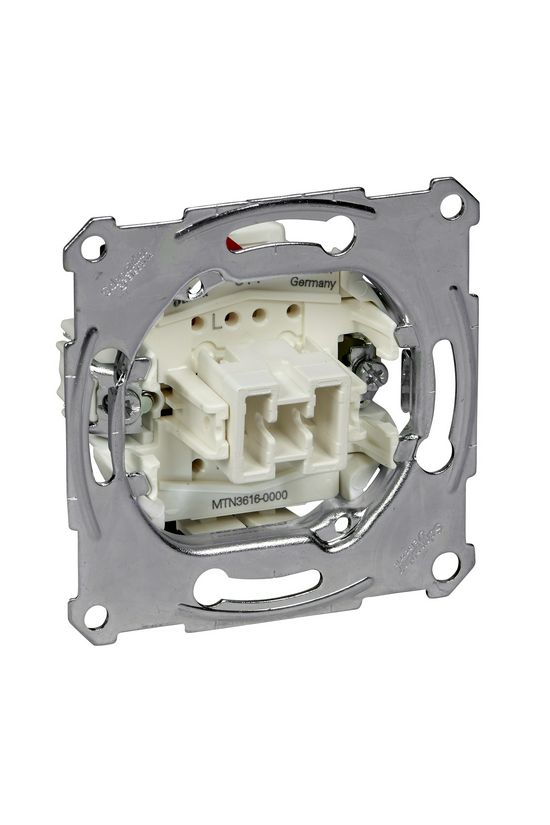 Merten 106 váltókapcsoló betét natúr süllyesztett rugós IP20 billentyű/gomb Schneider - MTN3616-0000