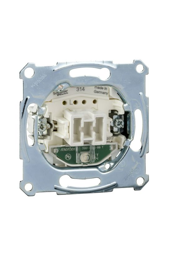 Merten 106 váltókapcsoló +jelzőfény betét süllyesztett rugós IP20 billentyű/gomb Schneider - MTN3136-0000