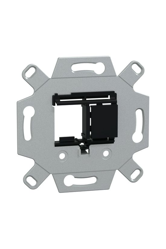 Merten adapterkeret 2xKeystone adatcsatlakozóhoz fekete címketartó nélkül Schneider - MTN4580-0001