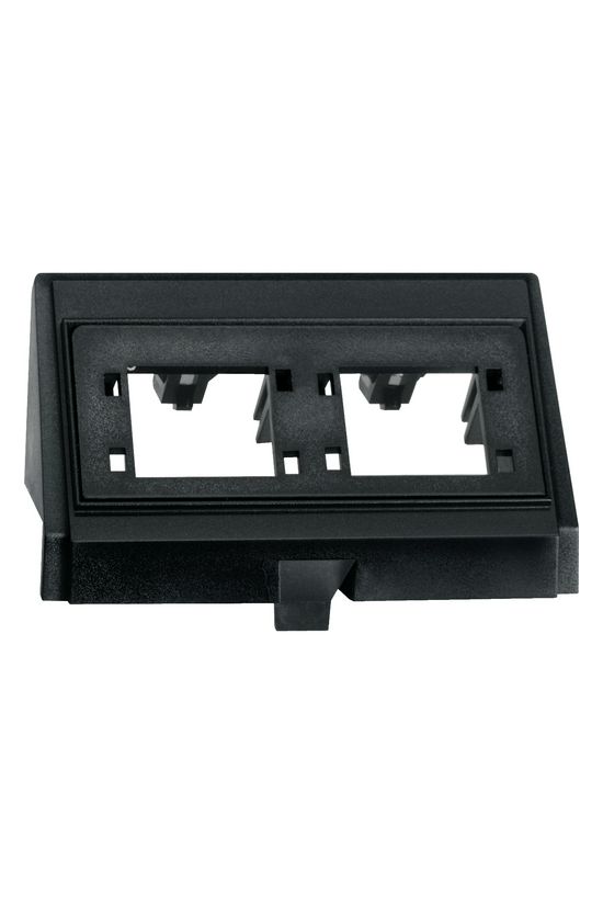 Merten adapterkeret 2xRDM csatlakozóhoz műanyag fekete címketartó nélkül Schneider - MTN464384