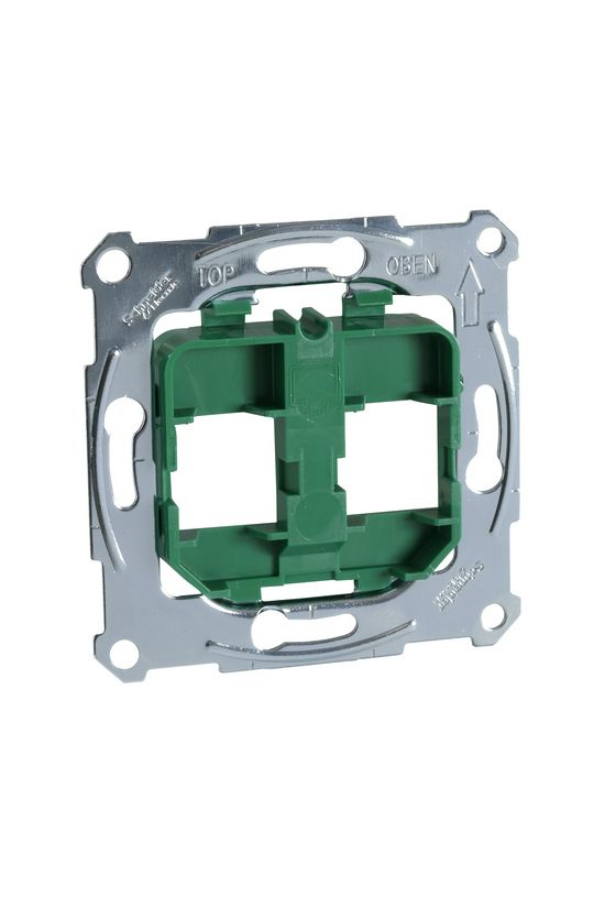 Merten adapterkeret 2xRJ45 adatcsatlakozóhoz műanyag zöld címketartó nélkül Schneider - MTN4566-0004