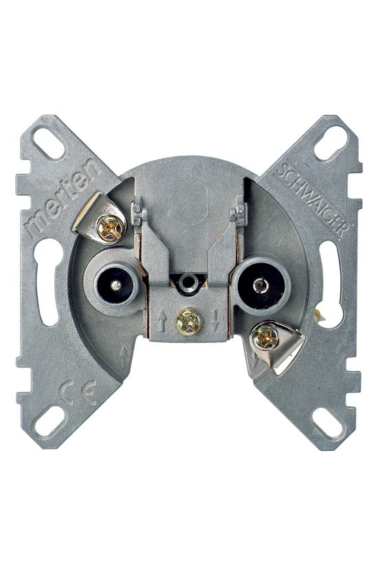 Merten antenna aljzat TV-R-SAT süllyesztett süllyesztett átmenő 2.5dB/860MHz/vonali Schneider - MTN466098