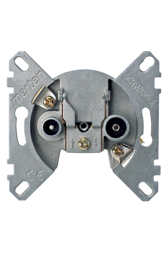 Merten antenna aljzat TV-R-SAT süllyesztett süllyesztett végzáró 4.5dB/860MHz Schneider - MTN466099