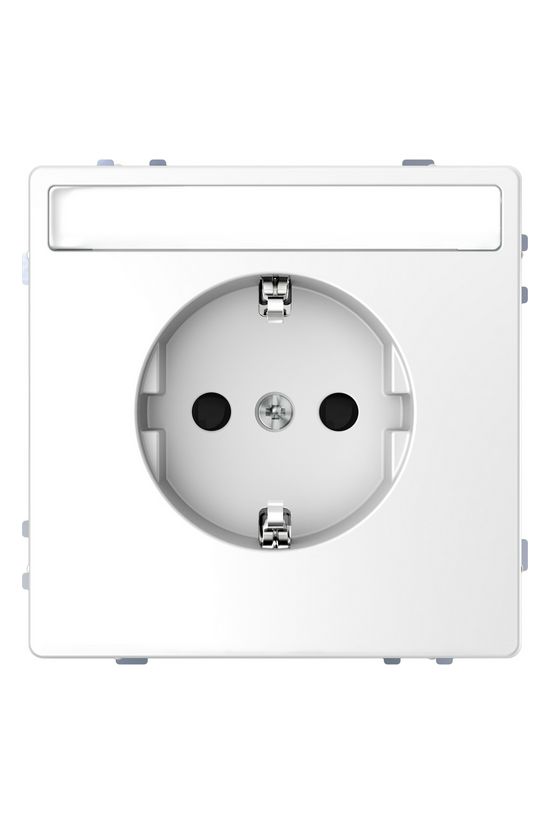 Merten D-Life 162 dugalj földelt gyerekzárral fehér IP20 süllyesztett rugós Schneider - MTN2302-6035