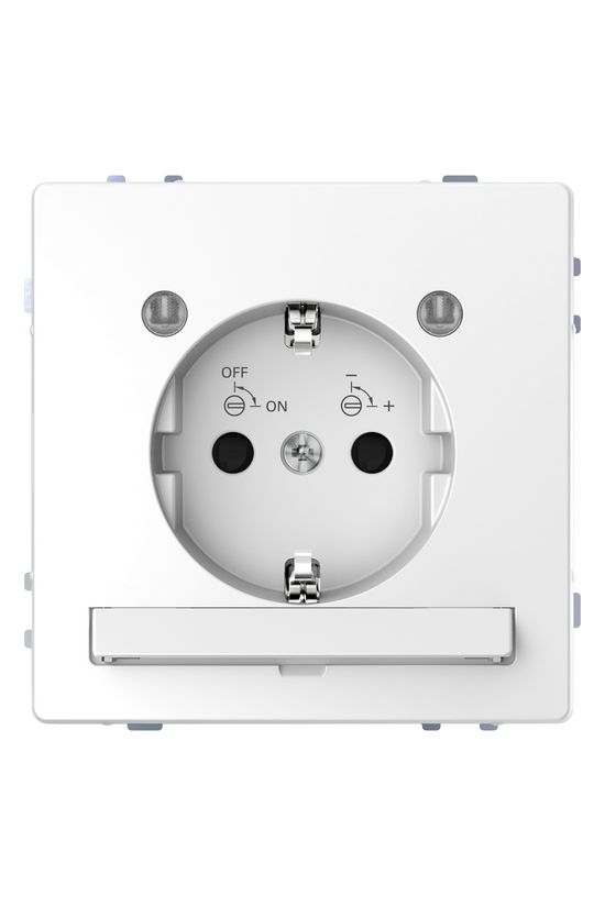 Merten D-Life 162 dugalj földelt gyerekzárral fehér IP20 süllyesztett rugós Schneider - MTN2304-6035