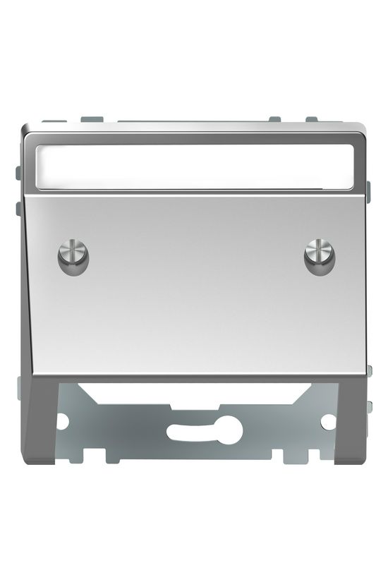 Merten D-Life adapterkeret kommunikációs csatlakozóhoz műanyag nemesacél címketartóval Schneider - MTN4540-6036