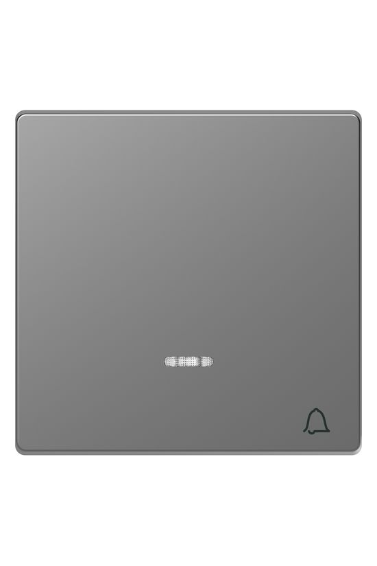 Merten D-Life billentyű nemesacél csengő-jel IP20 műanyag fényes kapocs Schneider - MTN3325-6036